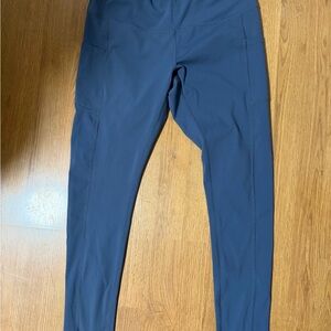 Blue High-Waisted Leggings in